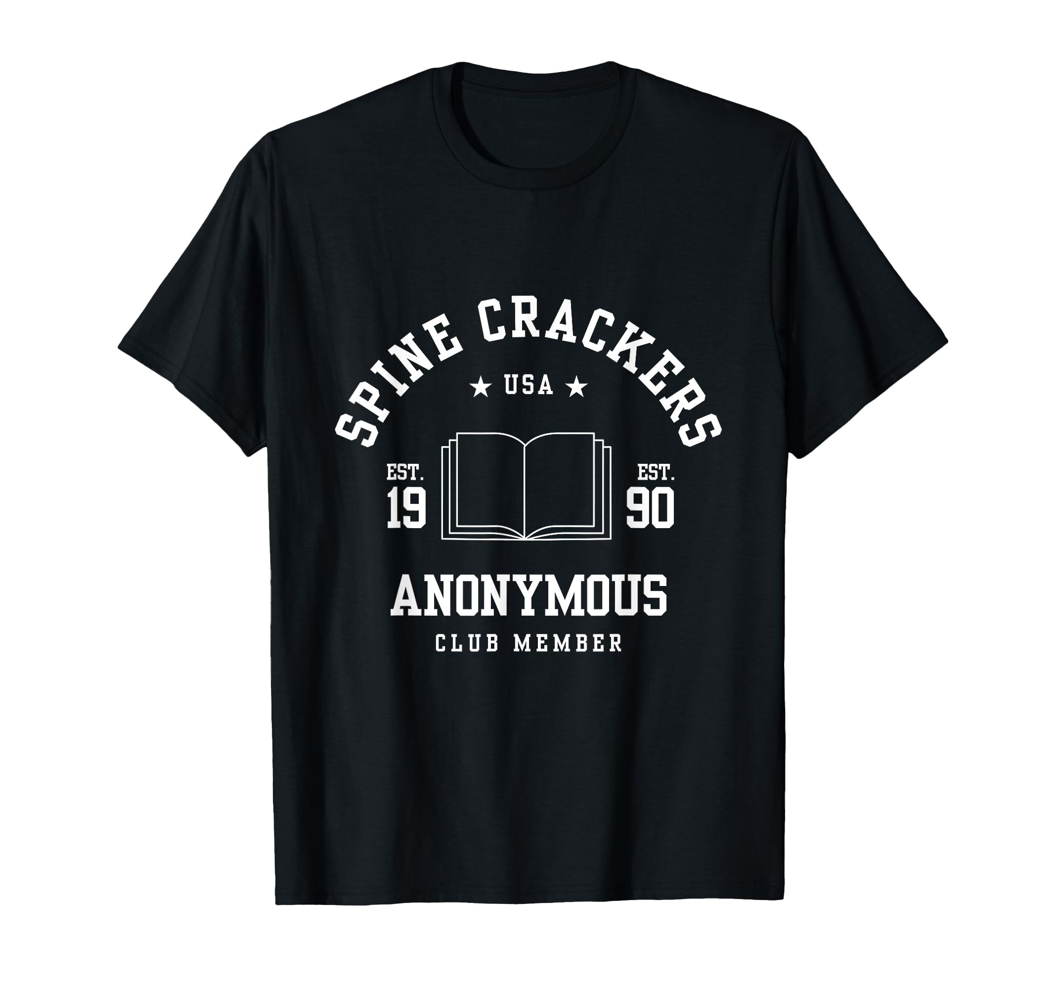Funny Book Spine Crackers Anonymous Member T-Shirt - Unique Graphic Unisex - T-Shirt, Sweatshirt, Hoodie