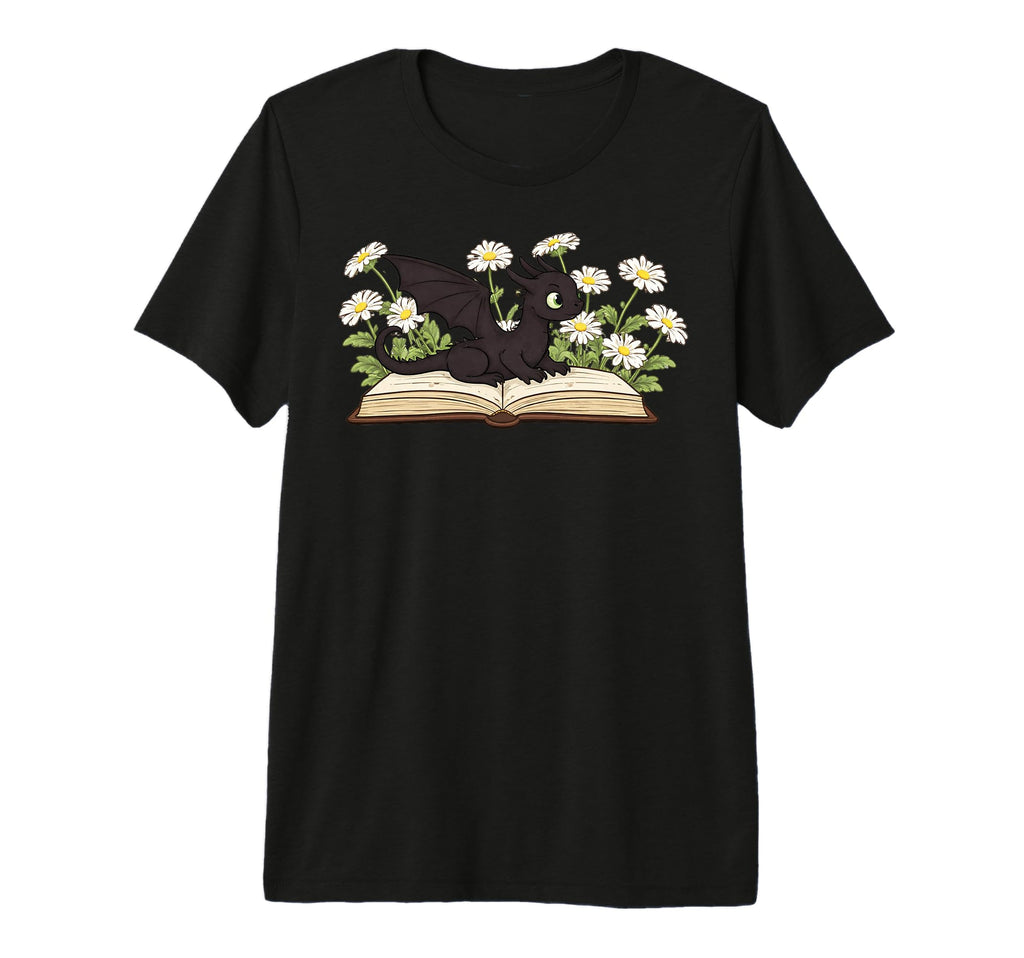 Dragon Reading Book Lover Fantasy Reader T-Shirt - Streetwear Style Unisex - T-Shirt, Sweatshirt, Hoodie