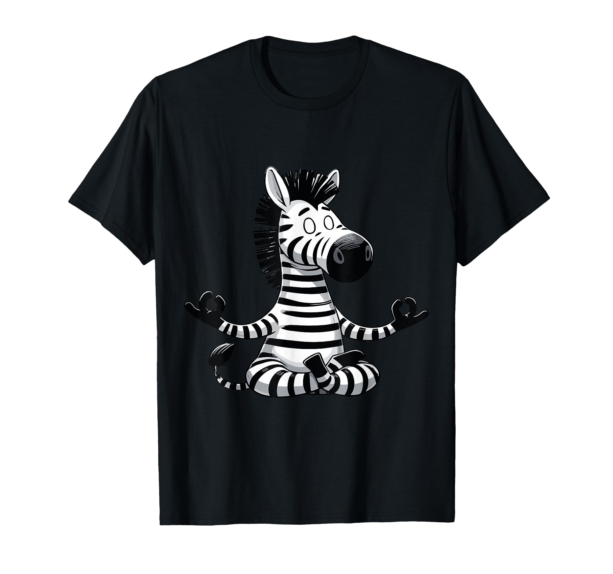 Meditation Zebra Yoga Pose Relaxing T-Shirt - Aesthetic Graphic Unisex - T-Shirt, Sweatshirt, Hoodie
