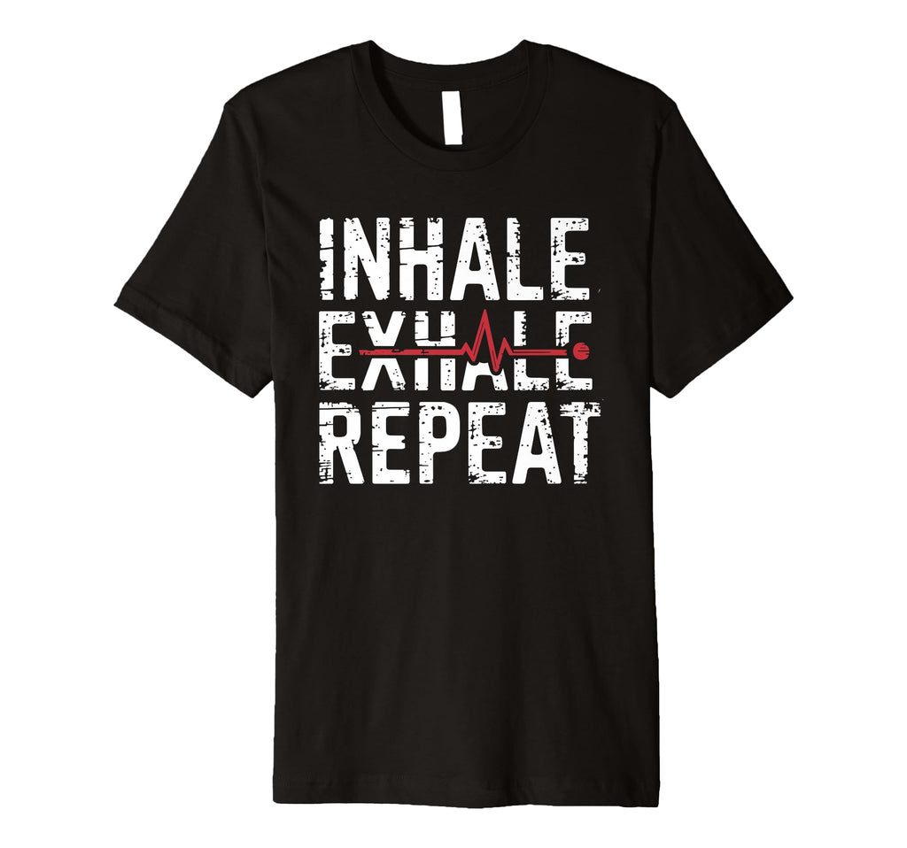 Inhale Exhale Repeat Yoga Mindfulness T-Shirt - Trendy Graphic for Adults - T-Shirt, Sweatshirt, Hoodie