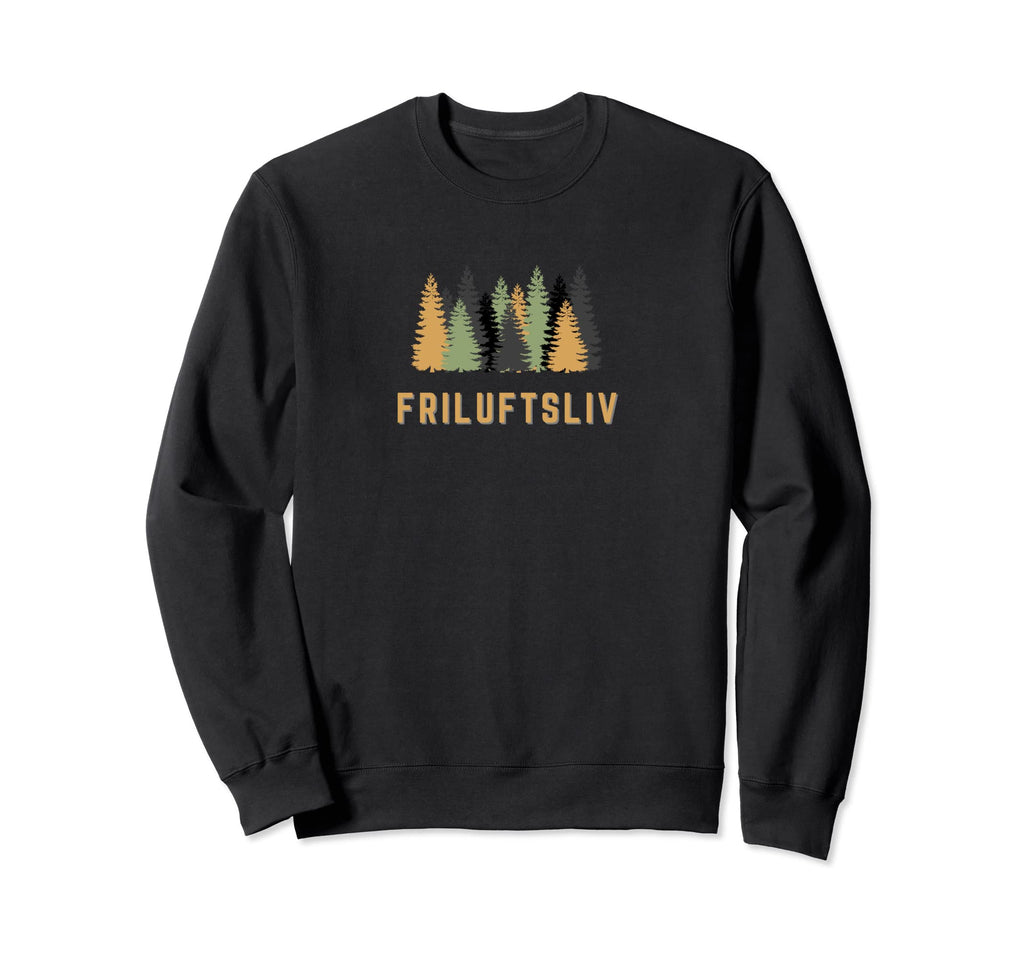 Friluftsliv Nordic Outdoor Living Sweatshirt - Unique Graphic for Adults - T-Shirt, Sweatshirt, Hoodie
