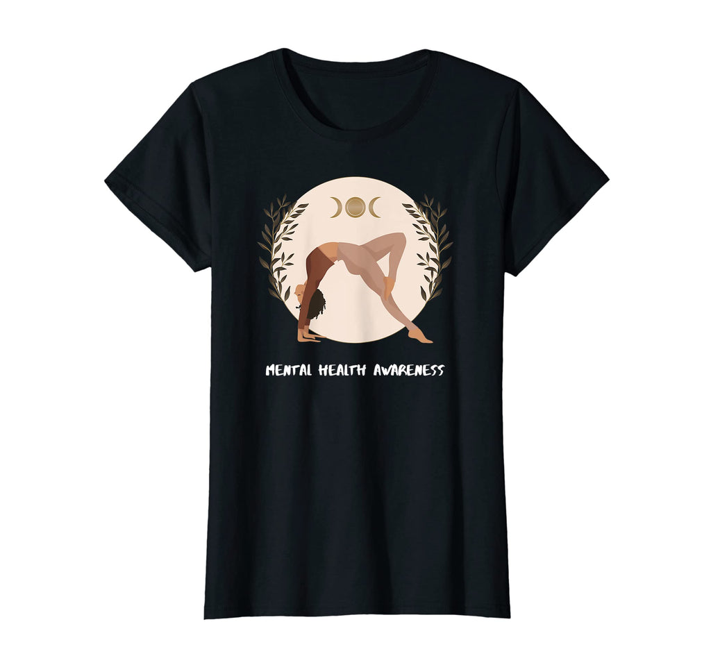 Womens Yoga Mental Health Awareness T-Shirt - Minimalist Print for Adults - T-Shirt, Sweatshirt, Hoodie