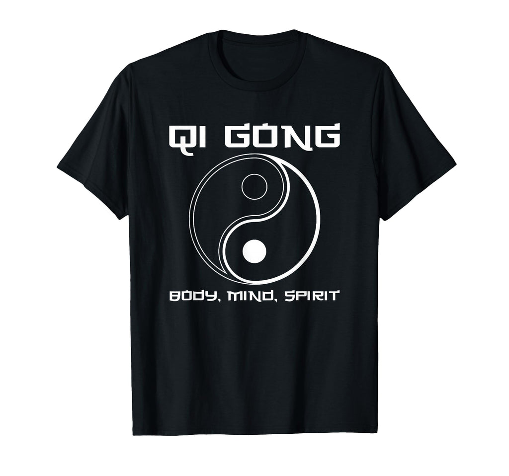Qigong Body Mind Spirit Chinese T-Shirt - Minimalist Print for Adults - T-Shirt, Sweatshirt, Hoodie