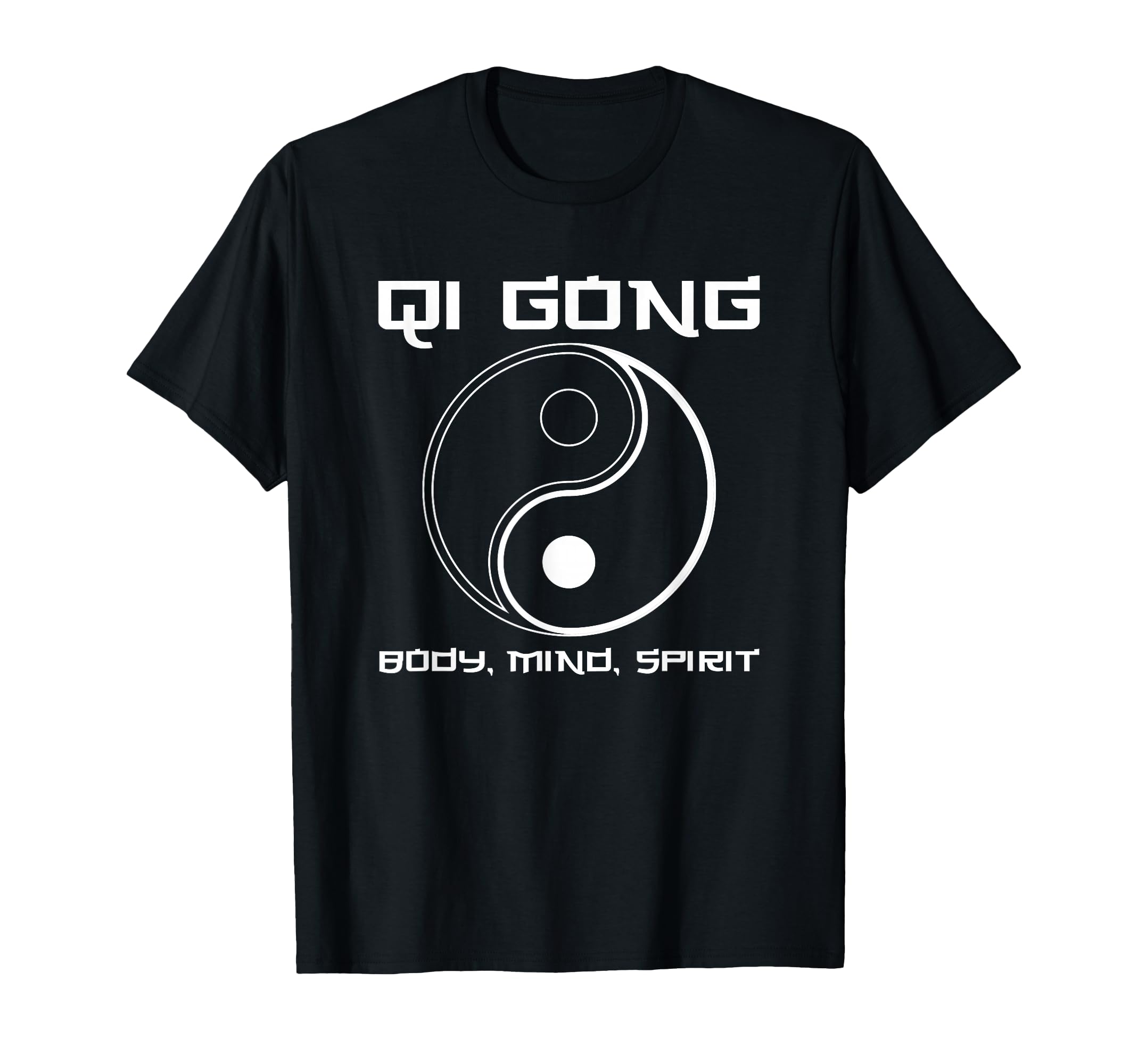 Qigong Body Mind Spirit Chinese T-Shirt - Minimalist Print for Adults - T-Shirt, Sweatshirt, Hoodie