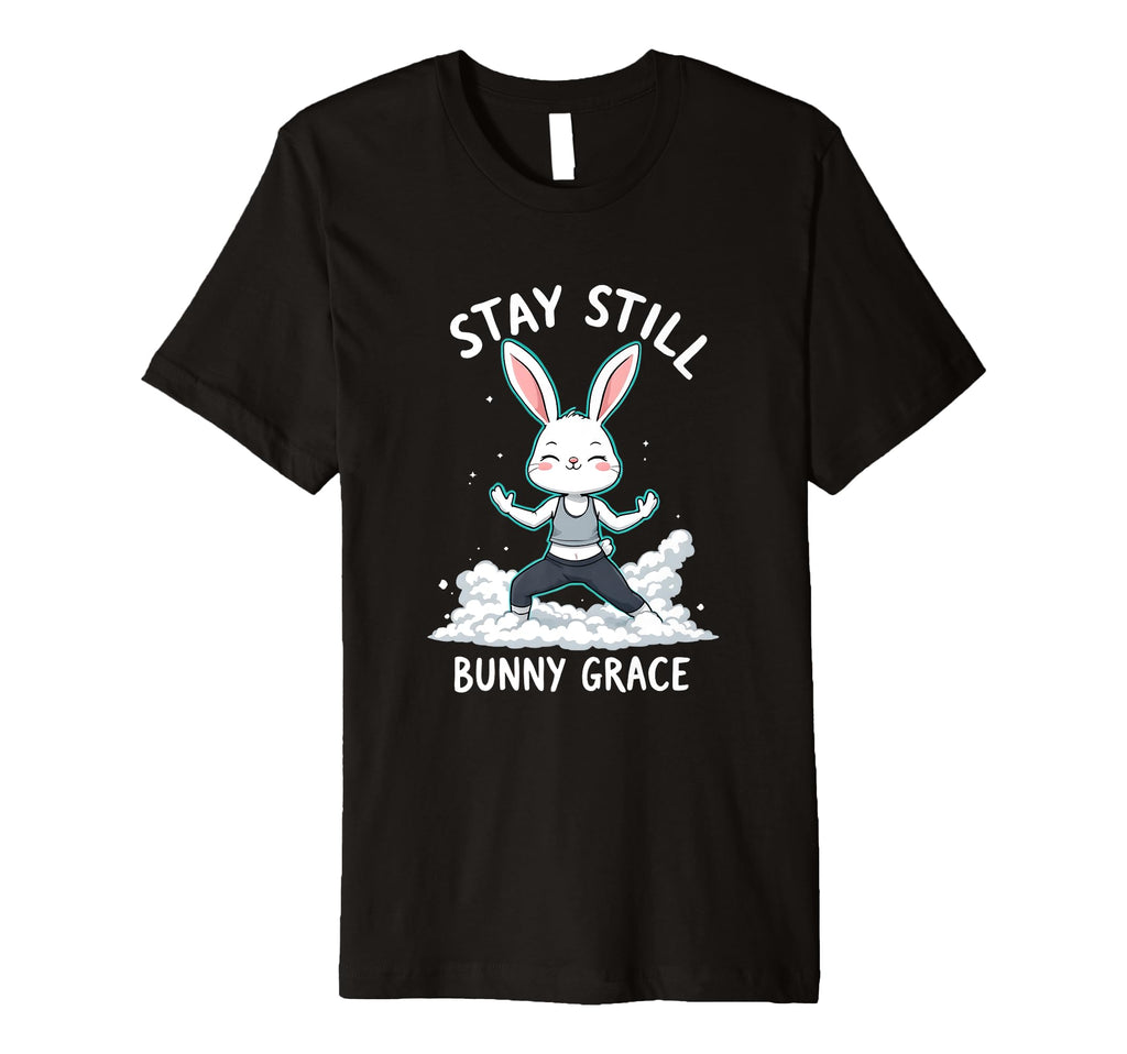 Fitness Bunny Lovers Mindful Yoga T-Shirt - Custom Art Print Unisex - T-Shirt, Sweatshirt, Hoodie