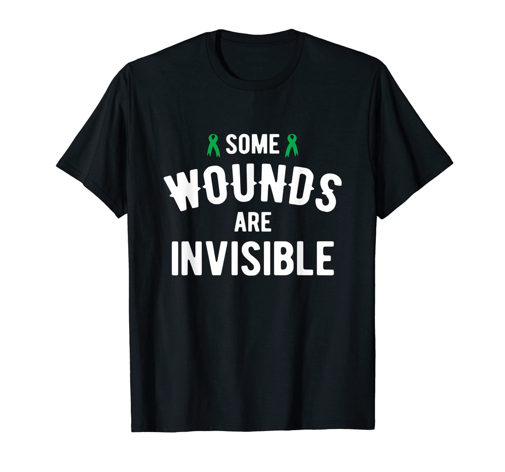 Some Wounds Are Invisible Mental T-Shirt - Novelty Apparel for Adults - T-Shirt, Sweatshirt, Hoodie