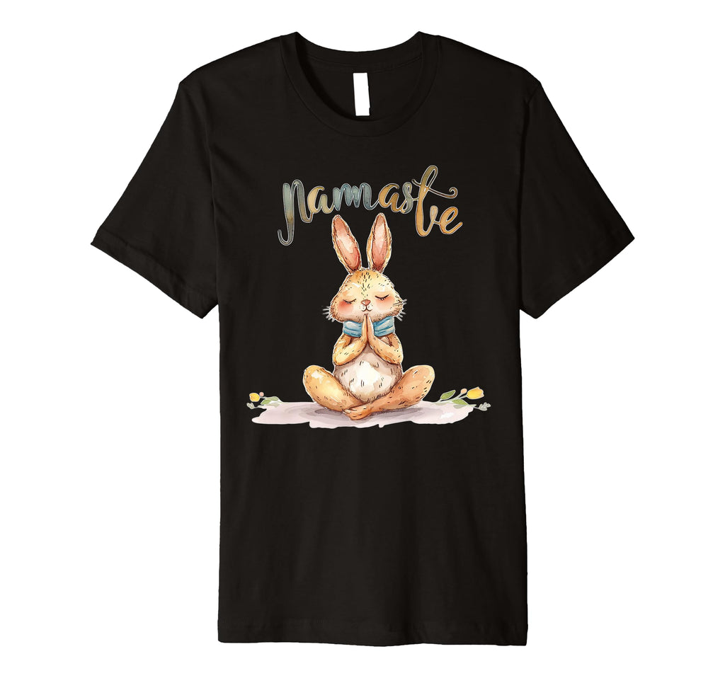 Namaste Rabbit Spiritual Meditation T-Shirt - Graphic Print for Adults - T-Shirt, Sweatshirt, Hoodie