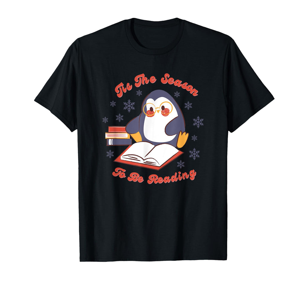 Book Lover Penguin Reading Tis T-Shirt - Fun Novelty Design Men Women - T-Shirt, Sweatshirt, Hoodie