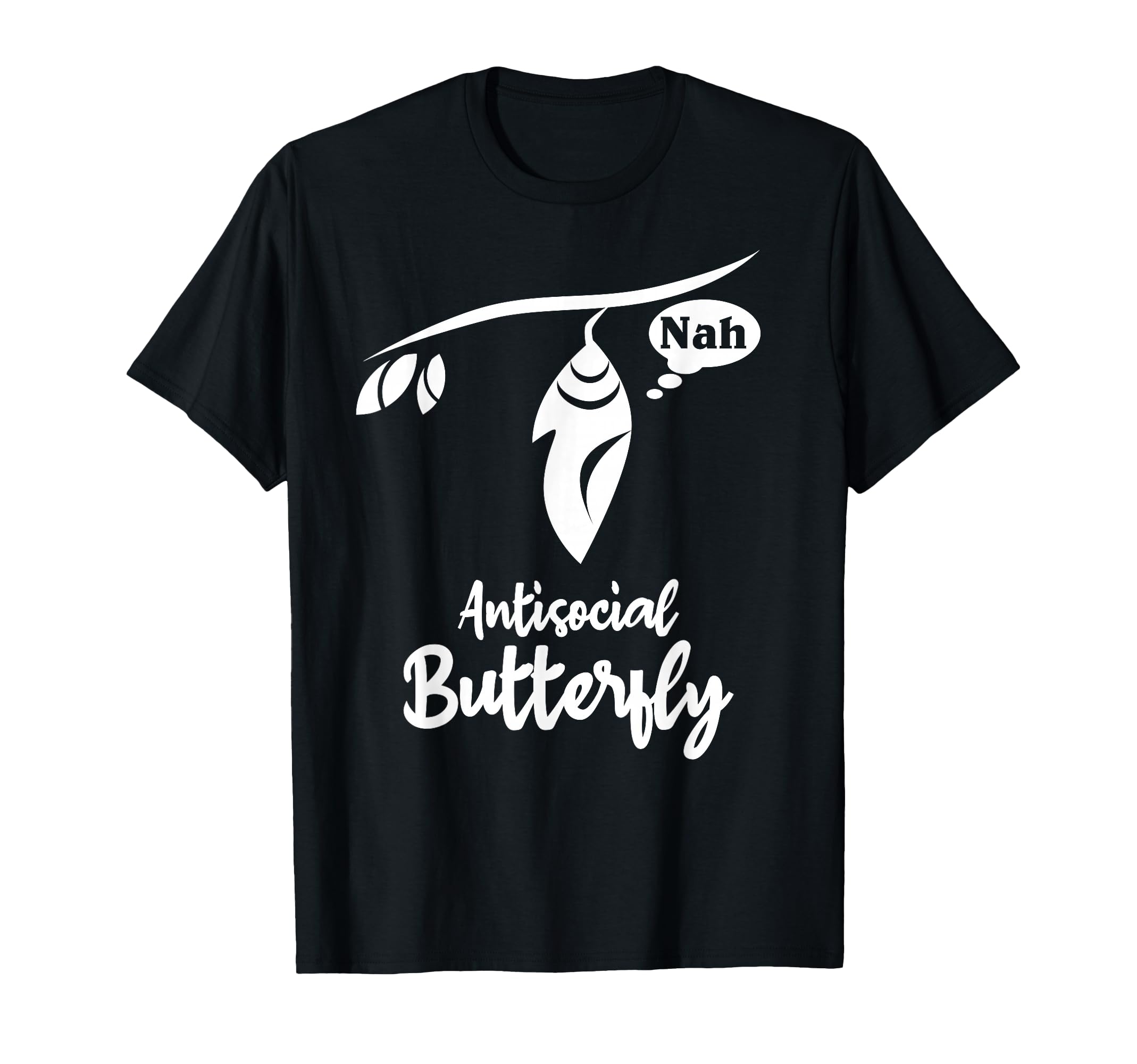 Antisocial Butterfly Introvert T-Shirt - Minimalist Print Men Women - T-Shirt, Sweatshirt, Hoodie