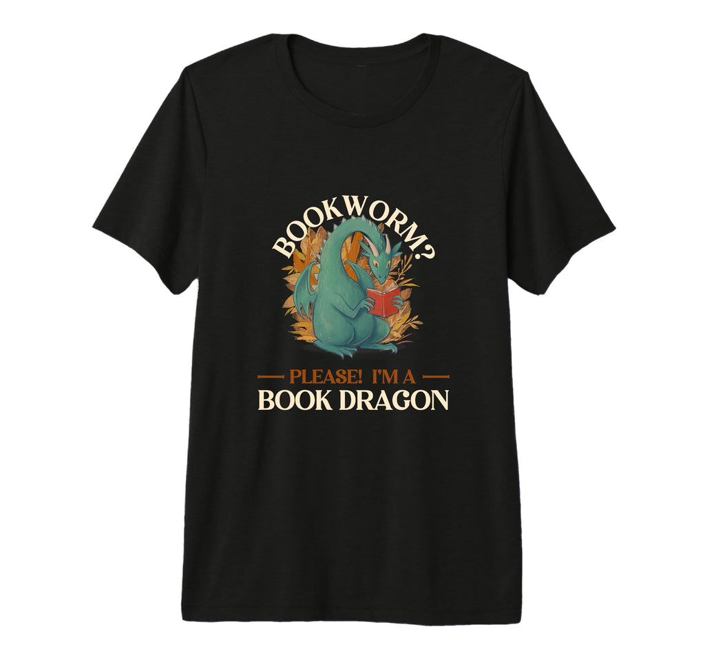 Bookworm Please Im Book Dragon Tri Blend T-Shirt - Unique Graphic Unisex - T-Shirt, Sweatshirt, Hoodie