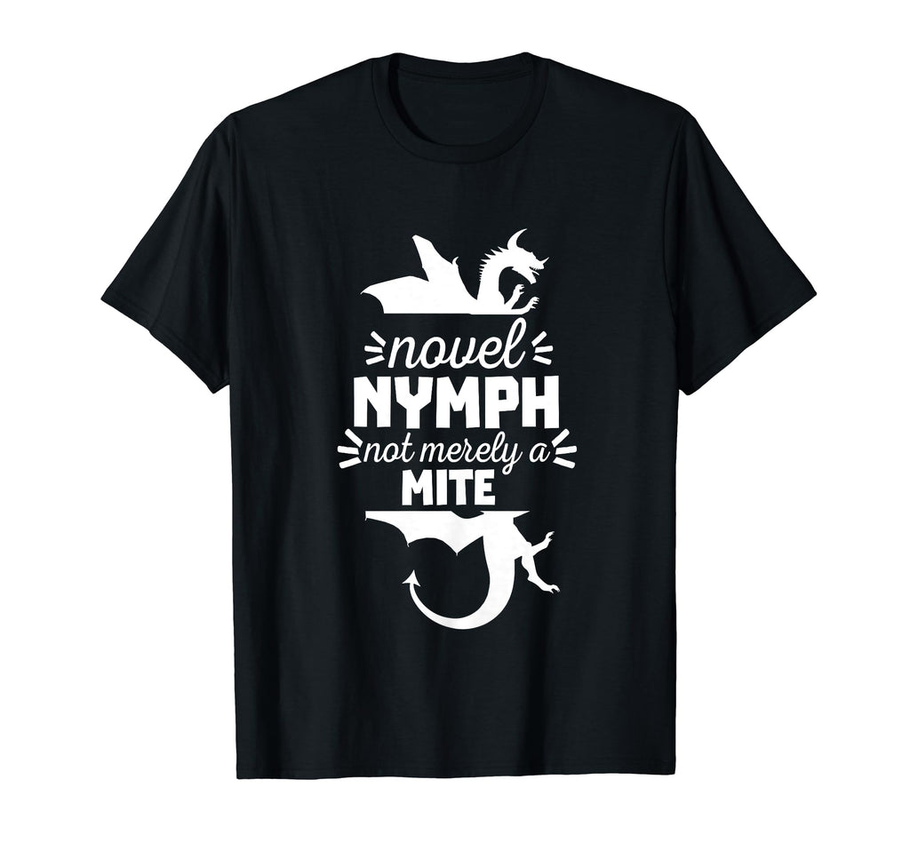 Novel Nymph Book Reading Literature T-Shirt - Fun Novelty Design for Adults - T-Shirt, Sweatshirt, Hoodie