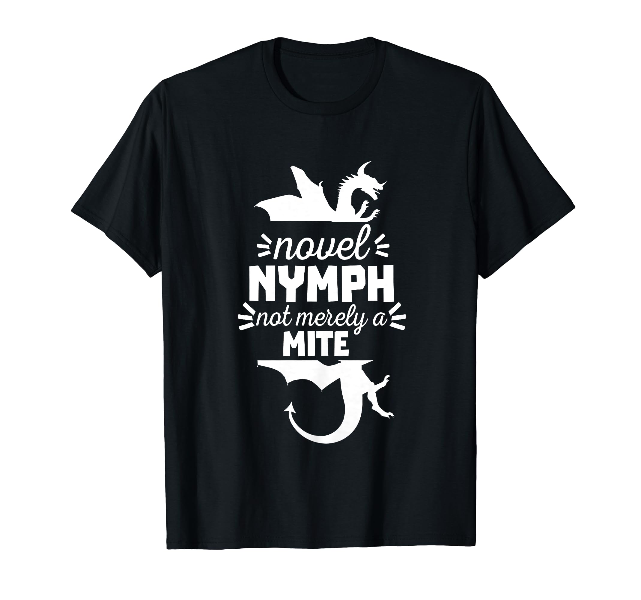 Novel Nymph Book Reading Literature T-Shirt - Fun Novelty Design for Adults - T-Shirt, Sweatshirt, Hoodie
