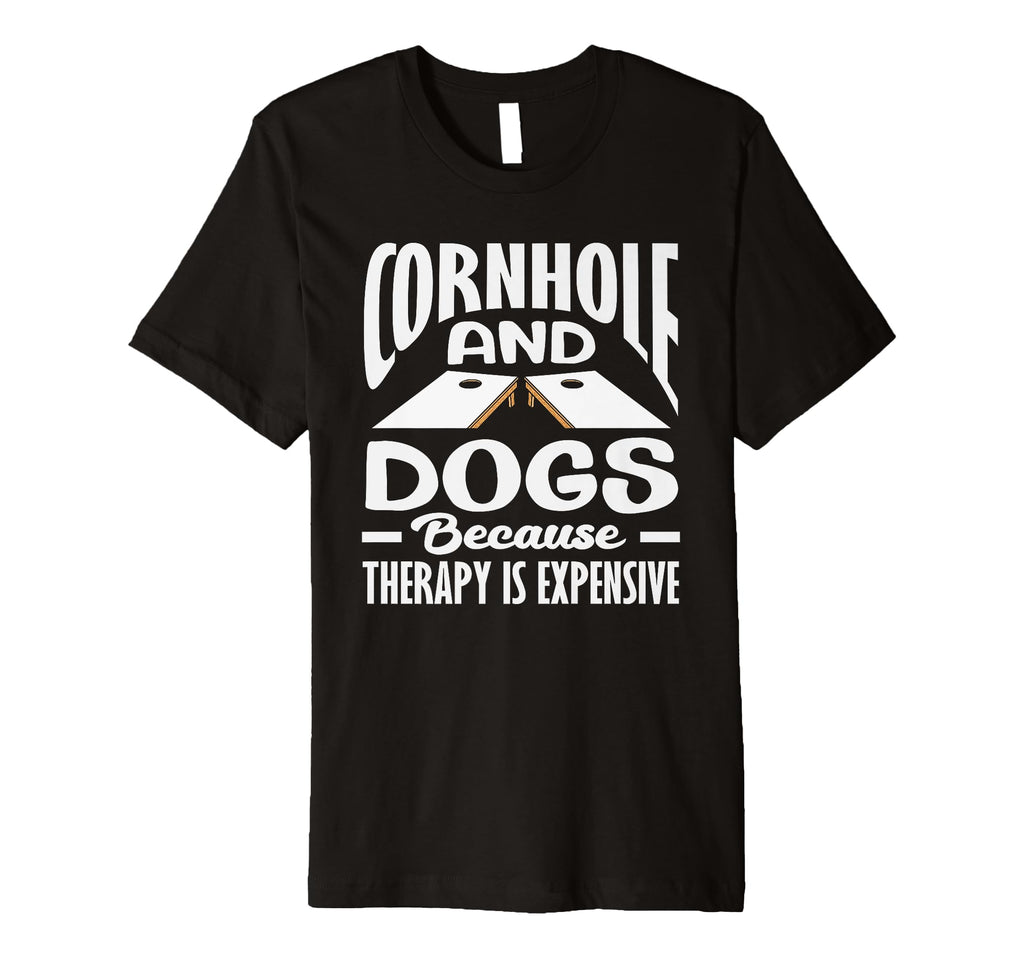 Cornhole And Dogs Therapy Is T-Shirt - Streetwear Style for Adults - T-Shirt, Sweatshirt, Hoodie