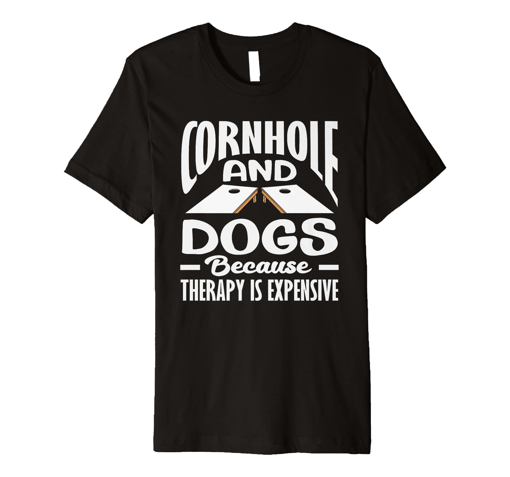 Cornhole And Dogs Therapy Is T-Shirt - Streetwear Style for Adults - T-Shirt, Sweatshirt, Hoodie