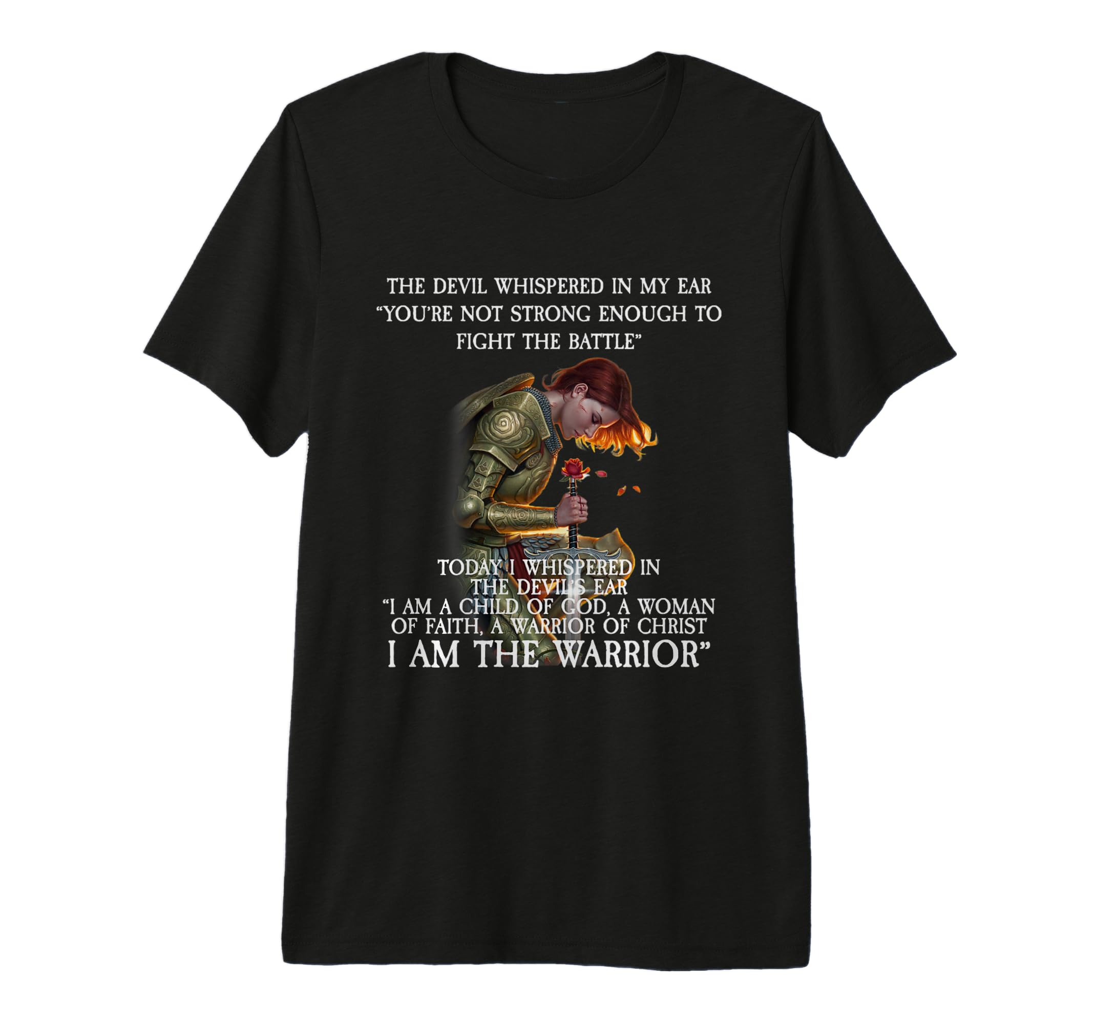Devil Whispered My Ear You Are Not T-Shirt - Custom Art Print for Adults - T-Shirt, Sweatshirt, Hoodie