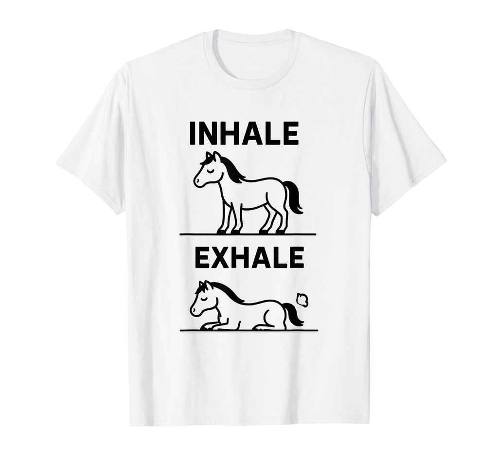 Funny Yoga Inhale Exhale Pooping Animal T-Shirt - Aesthetic Graphic Unisex - T-Shirt, Sweatshirt, Hoodie