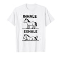 Funny Yoga Inhale Exhale Pooping Animal T-Shirt - Aesthetic Graphic Unisex - T-Shirt, Sweatshirt, Hoodie