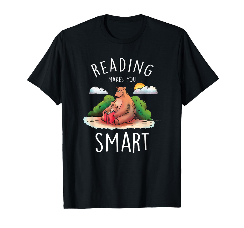 Book Reader Reading Lovers Bear T-Shirt - Novelty Apparel Men Women - T-Shirt, Sweatshirt, Hoodie