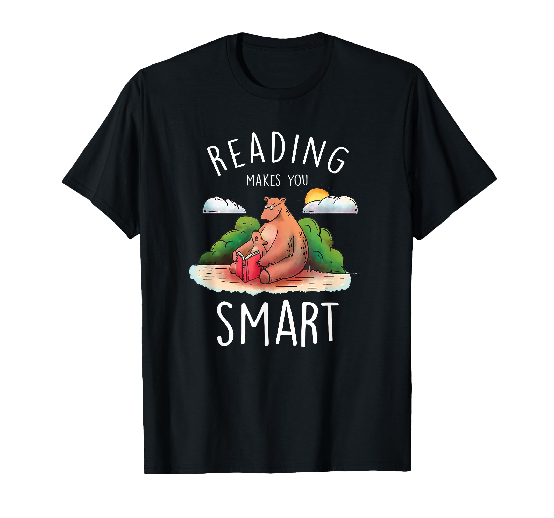 Book Reader Reading Lovers Bear T-Shirt - Novelty Apparel Men Women - T-Shirt, Sweatshirt, Hoodie