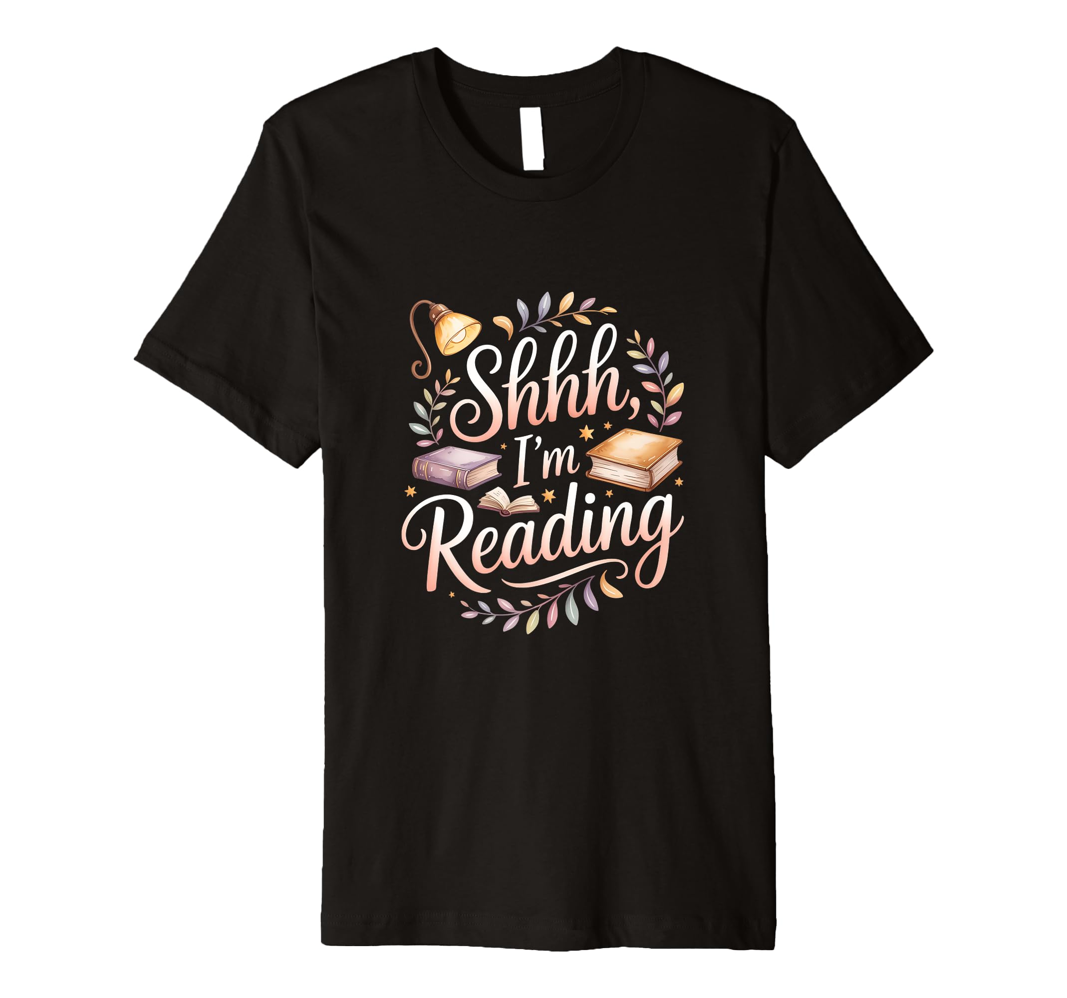 Shhh Im Reading Peaceful Book Nook T-Shirt - Casual Everyday Wear Unisex - T-Shirt, Sweatshirt, Hoodie