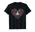 Yoga Heart Meditation Pose Love T-Shirt - Casual Everyday Wear Men Women - T-Shirt, Sweatshirt, Hoodie