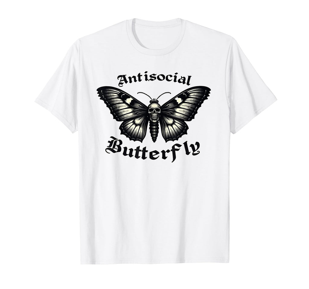 Funny Anti Social Butterfly T-Shirt - Casual Everyday Wear Unisex - T-Shirt, Sweatshirt, Hoodie