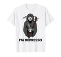 Im Depresso Coffee Lover Mental Health T-Shirt - Minimalist Print Unisex - T-Shirt, Sweatshirt, Hoodie