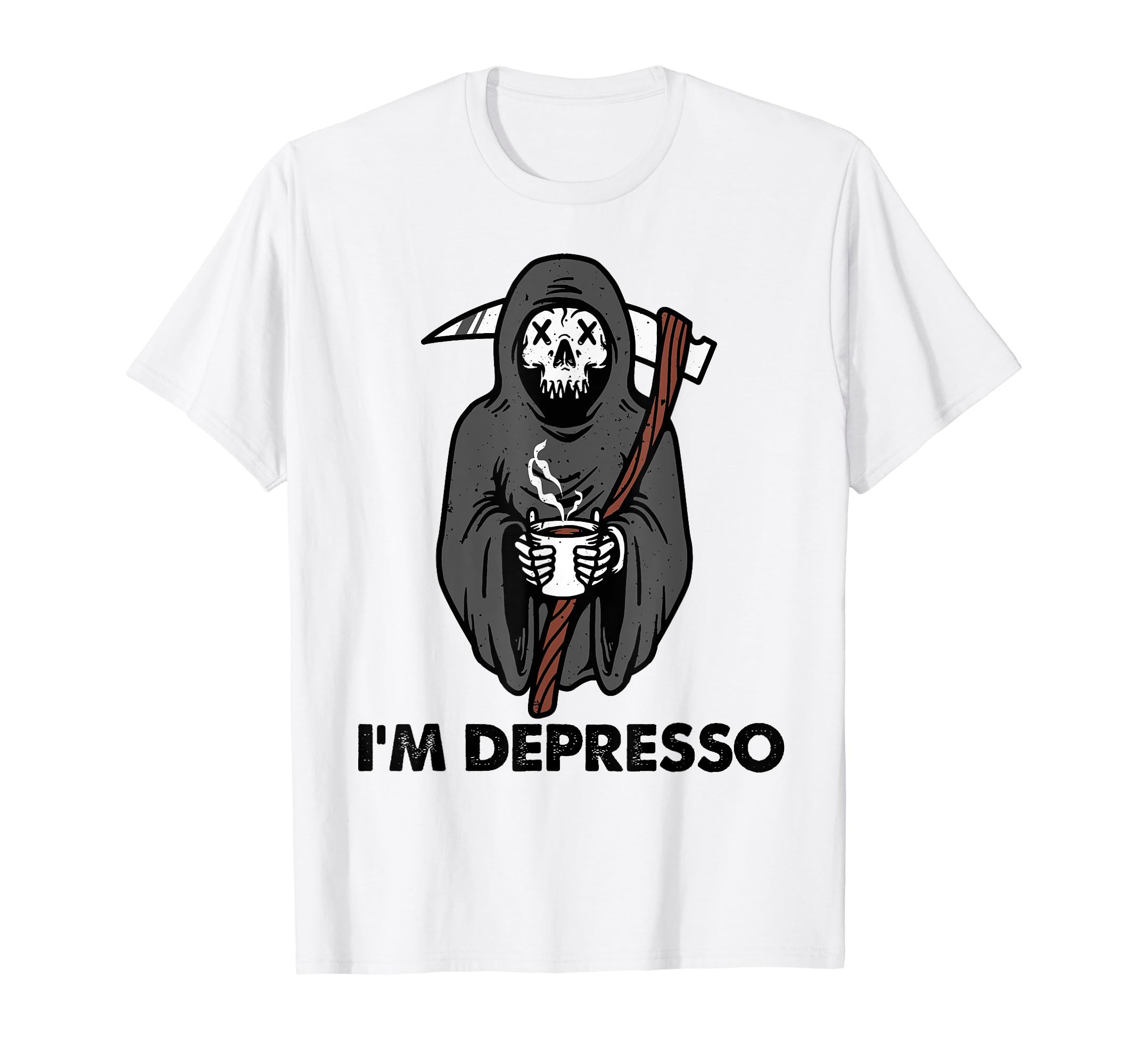 Im Depresso Coffee Lover Mental Health T-Shirt - Minimalist Print Unisex - T-Shirt, Sweatshirt, Hoodie