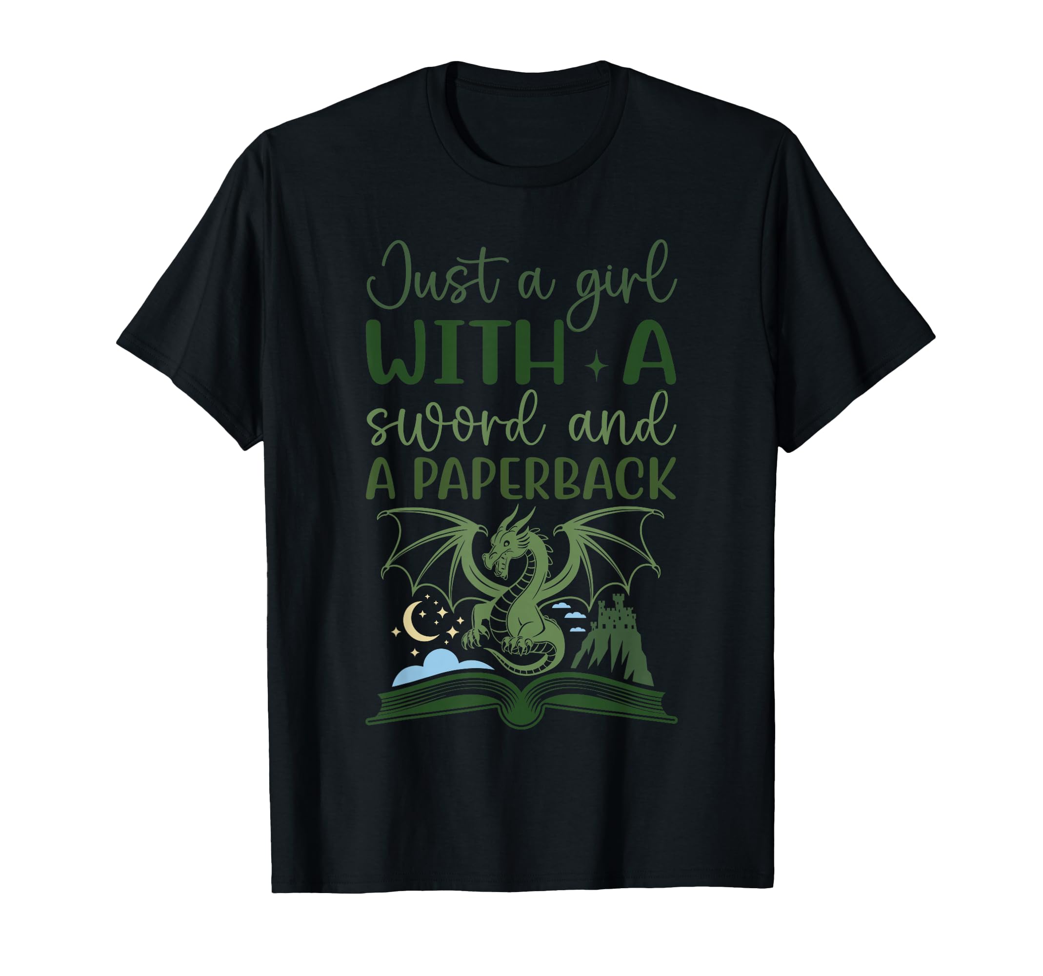Just Sword And Paperback Fantasy T-Shirt - Aesthetic Graphic Men Women - T-Shirt, Sweatshirt, Hoodie