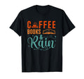 Coffee Rain Books Funny Coffee Addicts T-Shirt - Trendy Graphic for Adults - T-Shirt, Sweatshirt, Hoodie