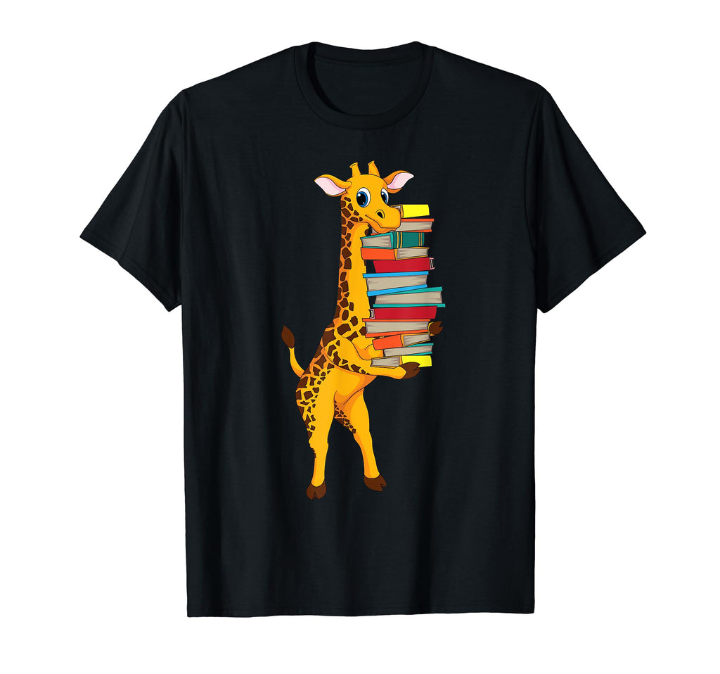 Giraffe Lots Books Readers Club Funny T-Shirt - Custom Art Print Men Women - T-Shirt, Sweatshirt, Hoodie