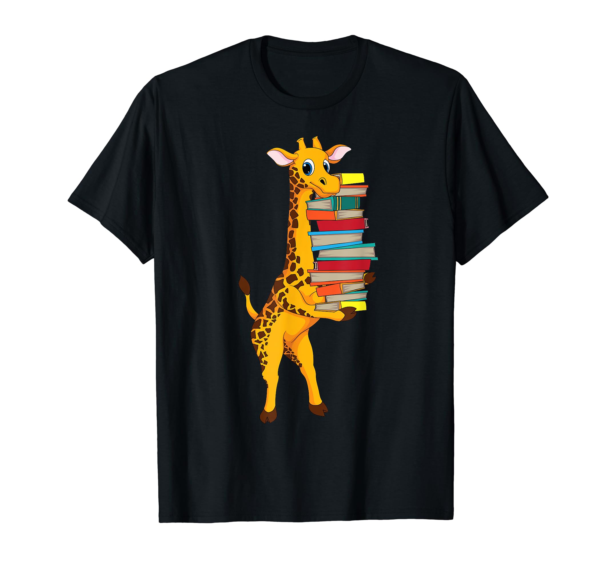 Giraffe Lots Books Readers Club Funny T-Shirt - Custom Art Print Men Women - T-Shirt, Sweatshirt, Hoodie