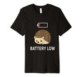 Social Battery Hedgehog Low Power T-Shirt - Custom Art Print for Adults - T-Shirt, Sweatshirt, Hoodie
