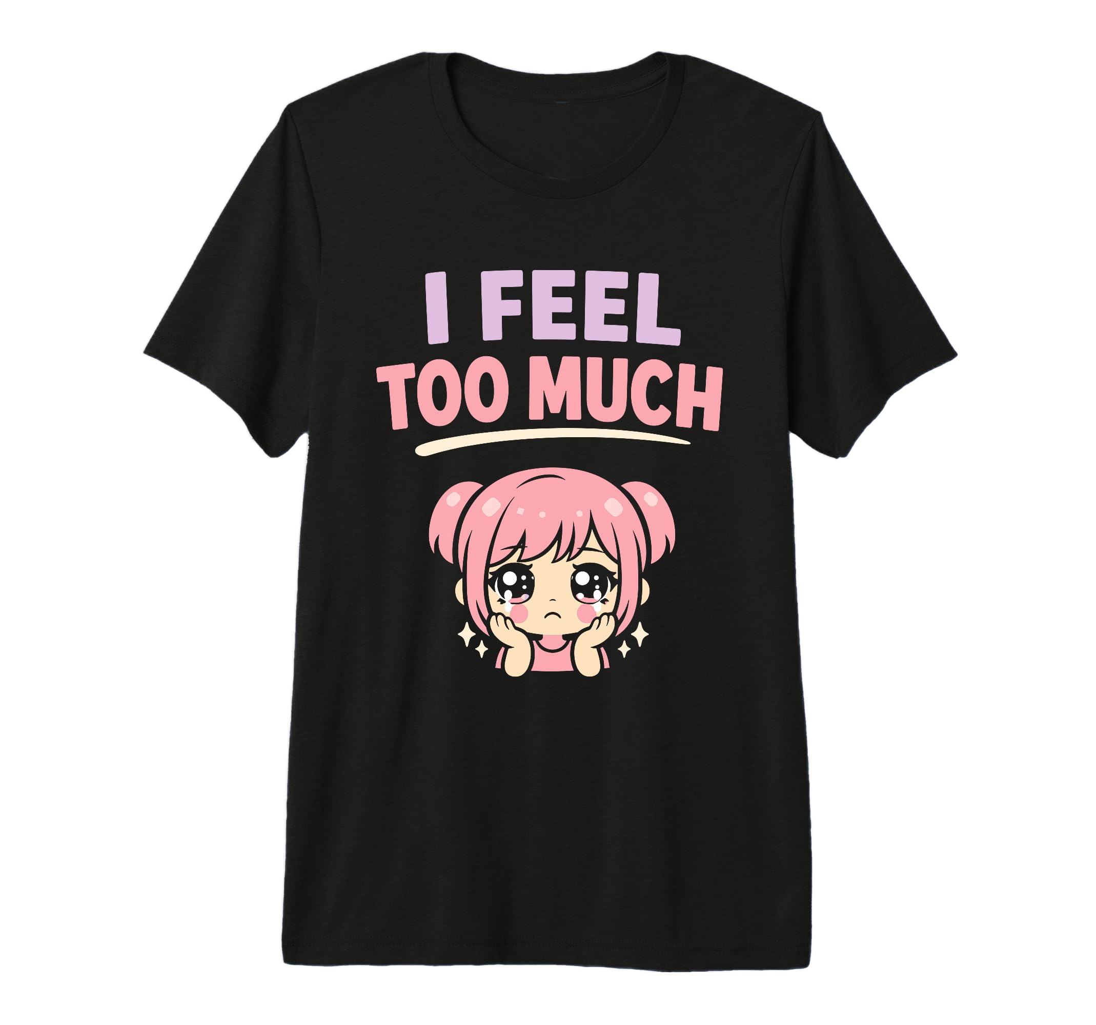Anime Anxiety Overthinking Weeb Kawaii T-Shirt - Trendy Graphic Men Women - T-Shirt, Sweatshirt, Hoodie