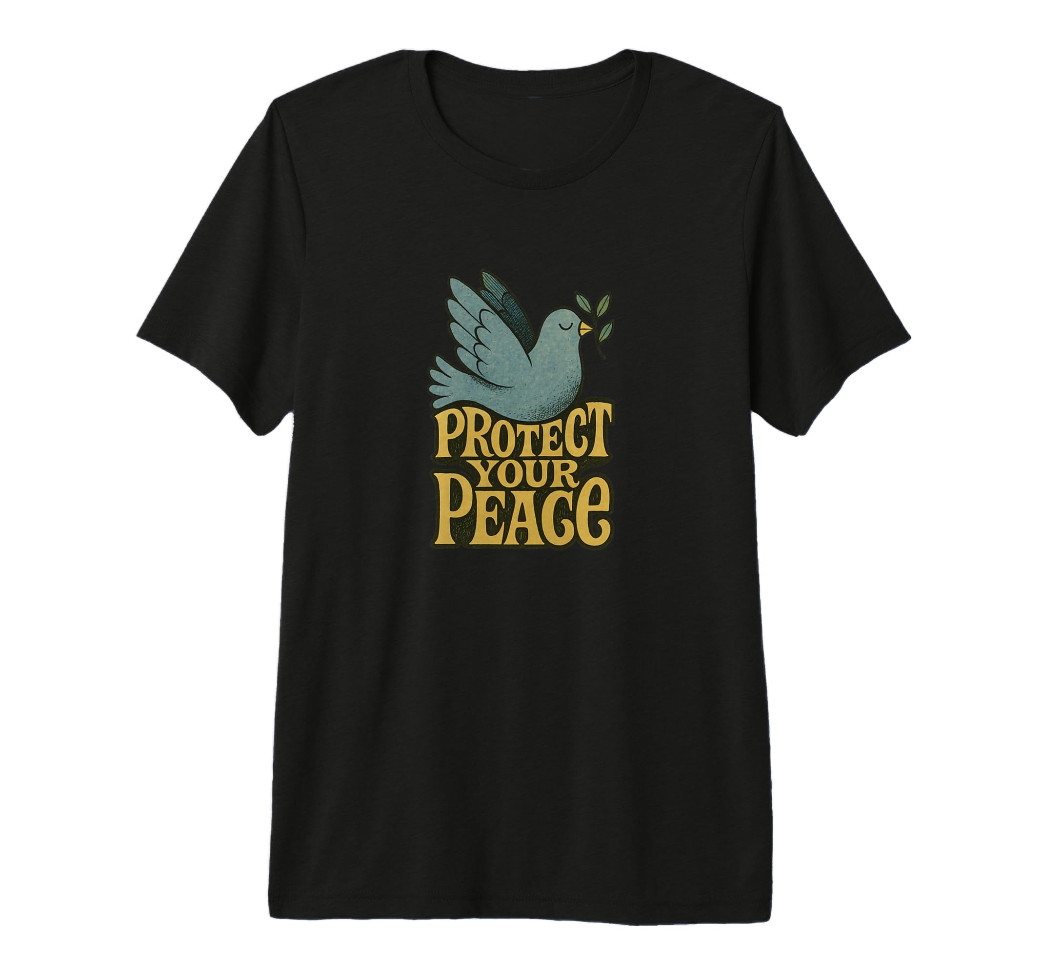 Protect Your Peace Positive Mindful Calm T-Shirt - Custom Art Print Unisex - T-Shirt, Sweatshirt, Hoodie