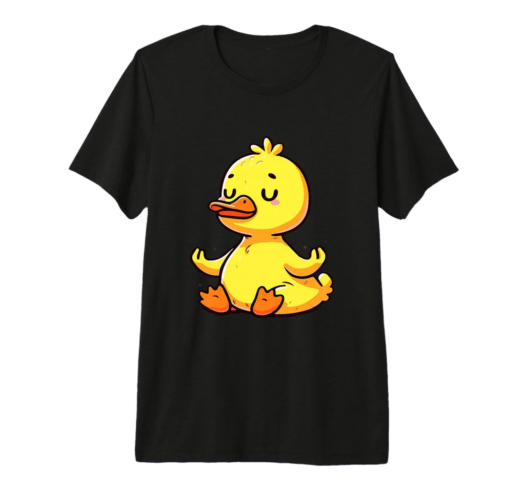 Meditation Duck Yoga Pose Relaxing T-Shirt - Custom Art Print Men Women - T-Shirt, Sweatshirt, Hoodie