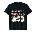 Funny Ghosts Reading Books Halloween T-Shirt - Aesthetic Graphic Unisex - T-Shirt, Sweatshirt, Hoodie