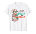Easily Distracted Dragons And Books T-Shirt - Streetwear Style for Adults - T-Shirt, Sweatshirt, Hoodie