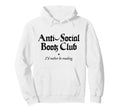 Anti Social Book Club Introverted Hoodie - Novelty Apparel for Adults - T-Shirt, Sweatshirt, Hoodie