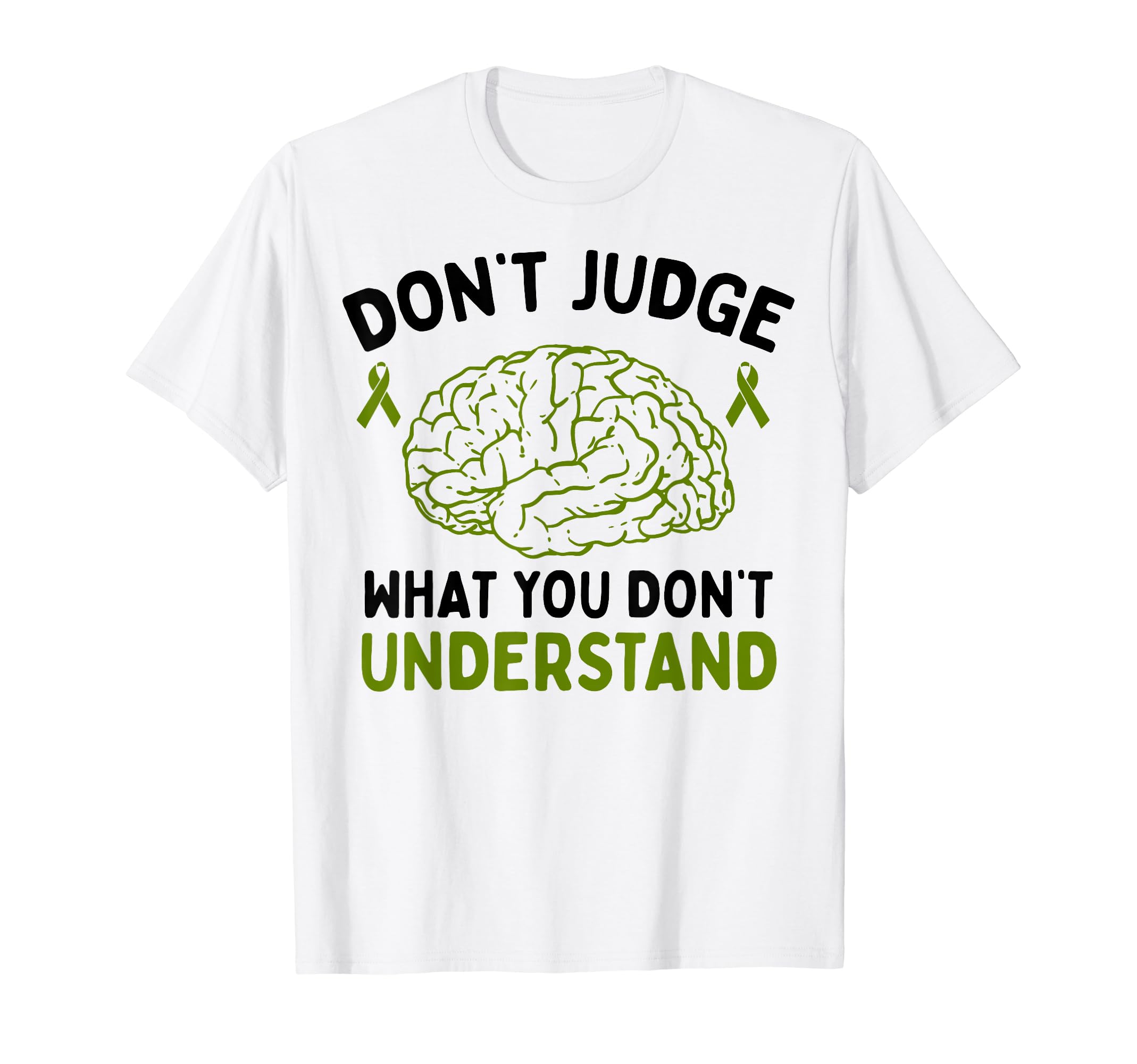 Dont Judge Depression Anxiety Mental T-Shirt - Custom Art Print for Adults - T-Shirt, Sweatshirt, Hoodie