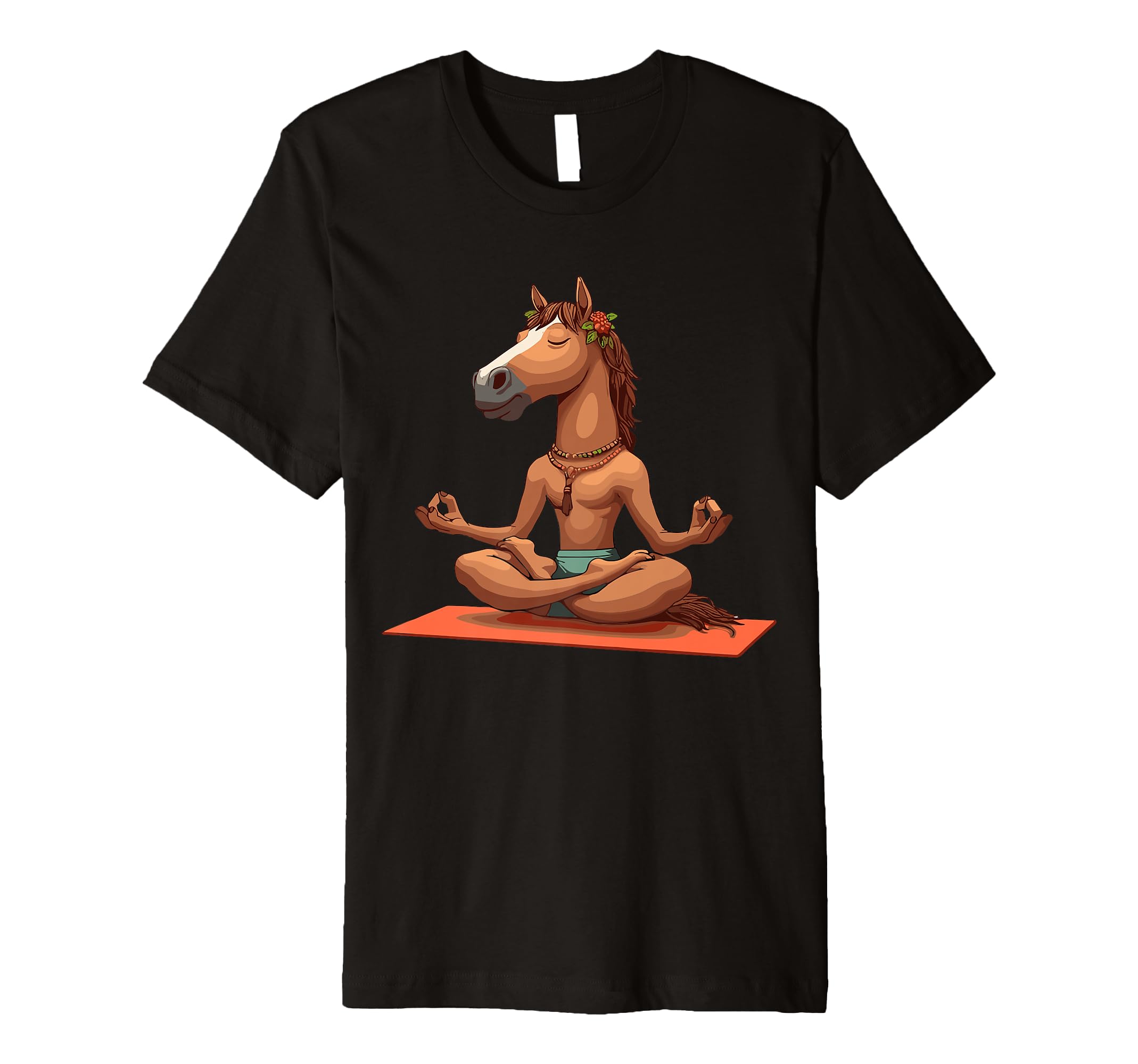 Meditation Horse Yoga Pose T-Shirt - Casual Everyday Wear for Adults - T-Shirt, Sweatshirt, Hoodie