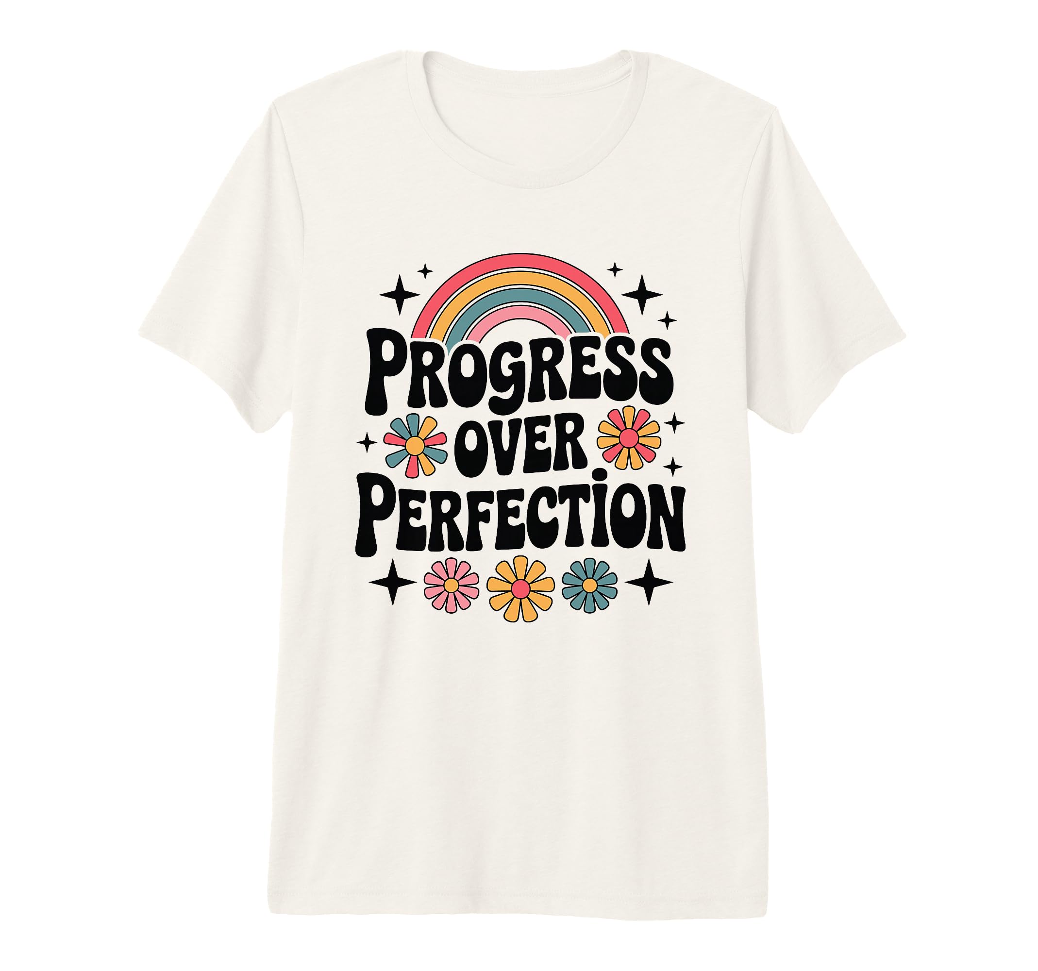 Daisy Flower Motivational Progress T-Shirt - Aesthetic Graphic Men Women - T-Shirt, Sweatshirt, Hoodie