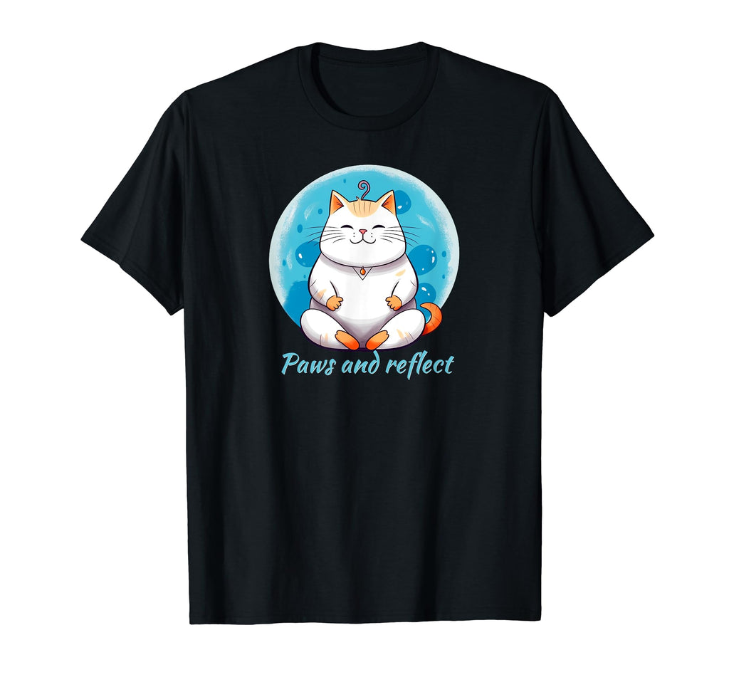 Zen Cat Meditation Mindfulness Yoga Cat T-Shirt - Novelty Apparel Unisex - T-Shirt, Sweatshirt, Hoodie