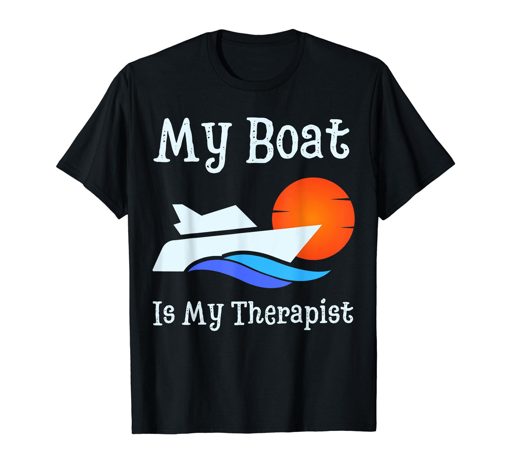 My Boat Is My Therapist Spring T-Shirt - Aesthetic Graphic Men Women - T-Shirt, Sweatshirt, Hoodie