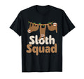 Sloth Squad Family Wildlife Zoo T-Shirt - Novelty Apparel for Adults - T-Shirt, Sweatshirt, Hoodie