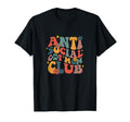 Anti Social Cat Moms Club Groovy Funny T-Shirt - Novelty Apparel Unisex - T-Shirt, Sweatshirt, Hoodie
