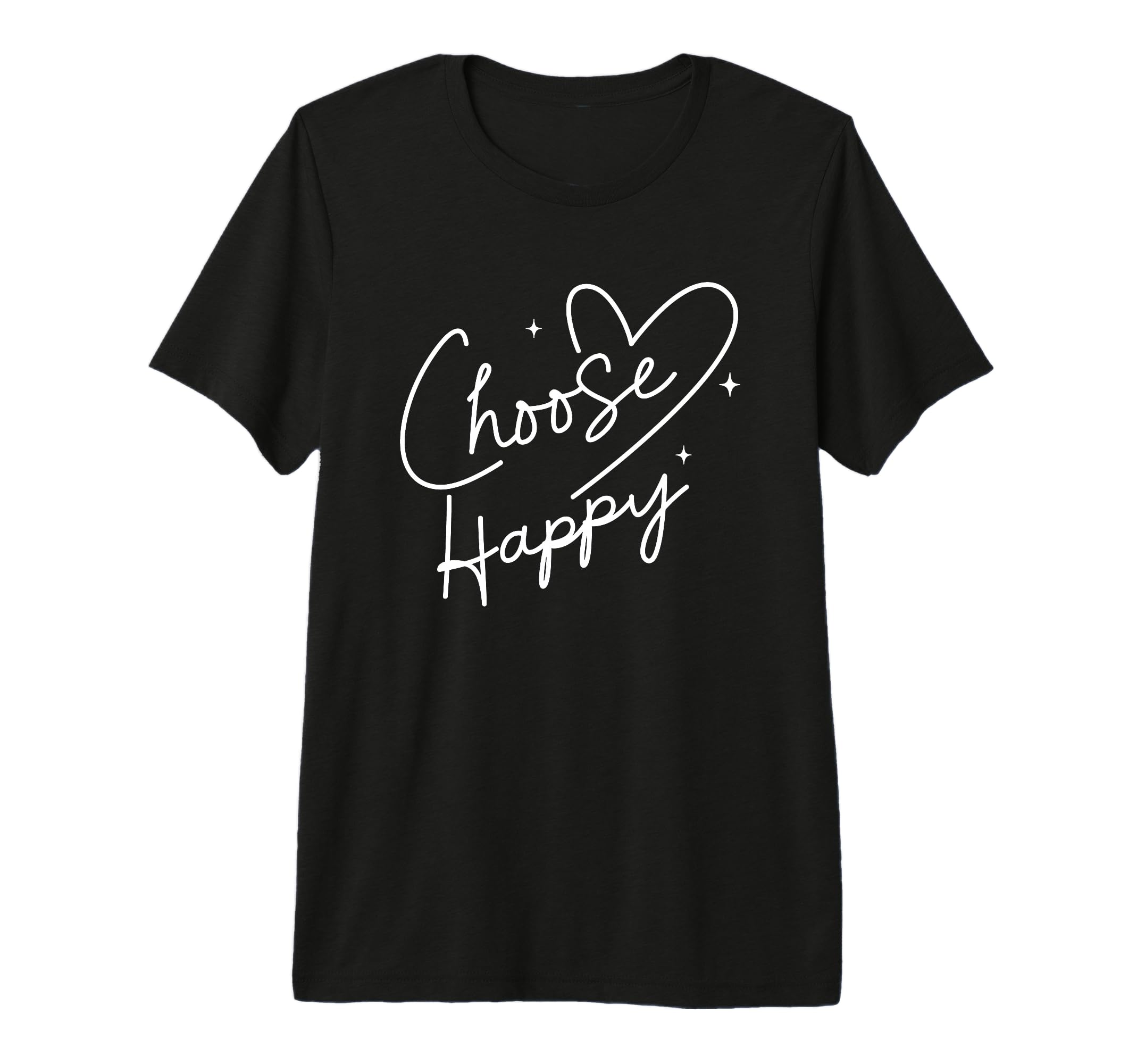 Choose Happy Motivational Positive T-Shirt - Aesthetic Graphic Men Women - T-Shirt, Sweatshirt, Hoodie
