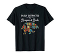 Easily Distracted Dragons And Books Nerds T-Shirt - Unique Graphic Unisex - T-Shirt, Sweatshirt, Hoodie
