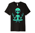 Meditation Alien Yoga Pose Relaxing T-Shirt - Streetwear Style Unisex - T-Shirt, Sweatshirt, Hoodie