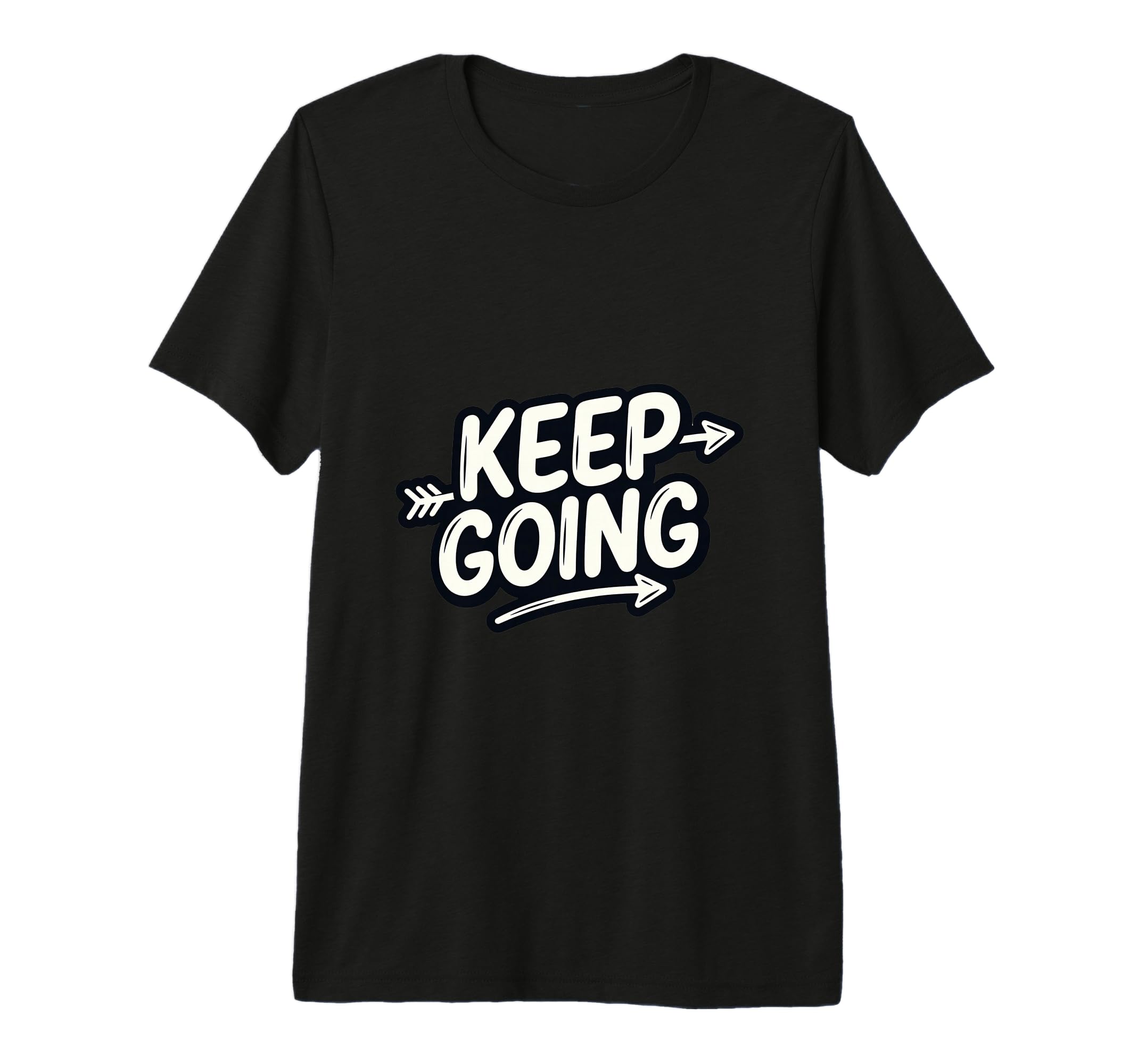 Keep Going Motivational Minimal Arrow T-Shirt - Minimalist Print Men Women - T-Shirt, Sweatshirt, Hoodie